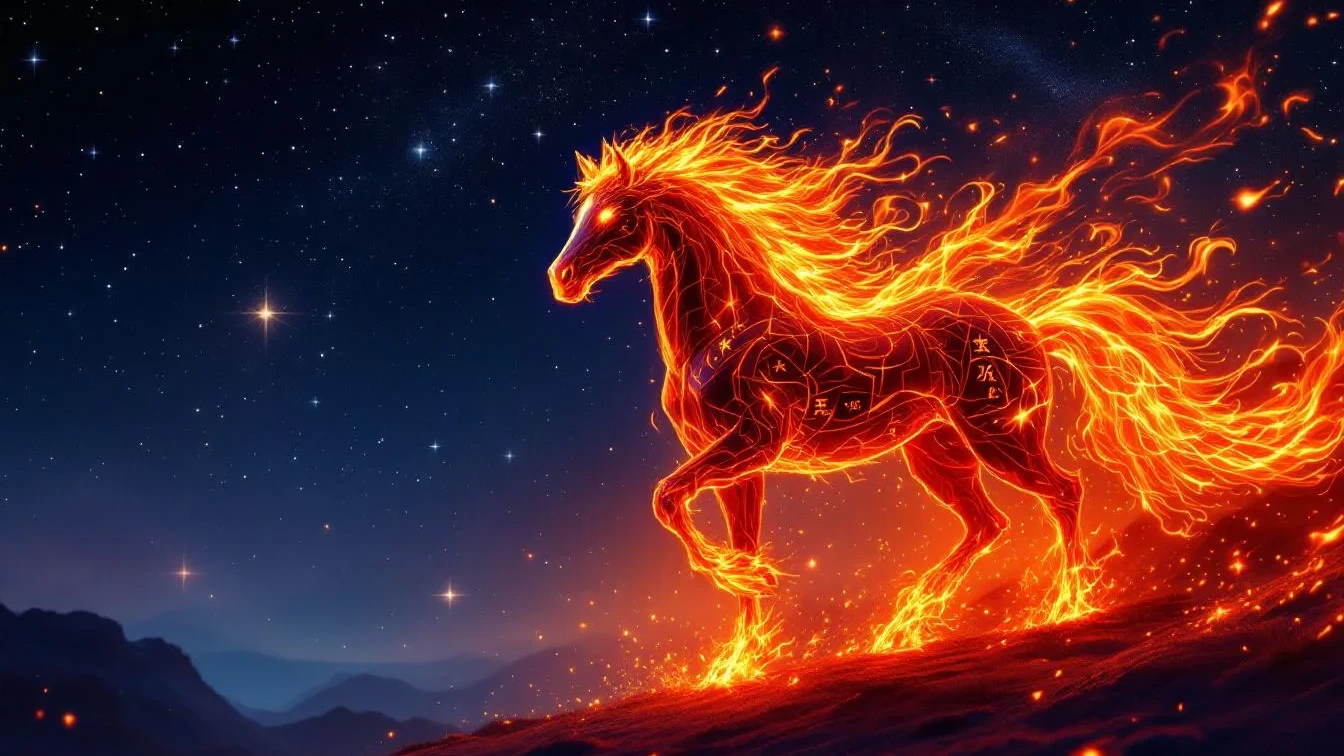 Un astrologo cinese rivela chi sarà benedetto dall’energia del cavallo di fuoco rosso