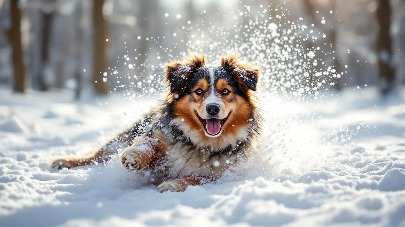 Ho lasciato il mio cane rotolarsi nella neve dopo la corsa, ecco cosa è successo