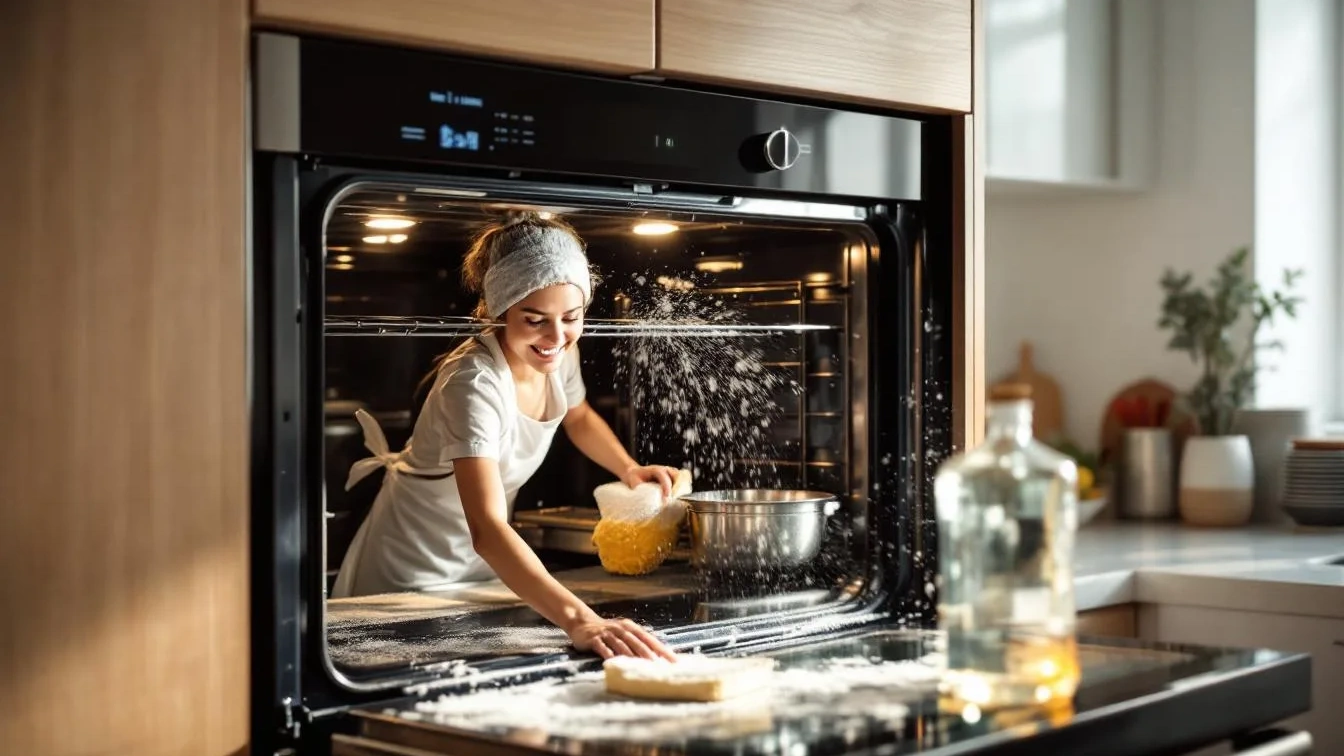 Perché bicarbonato e aceto puliscono il forno senza fatica