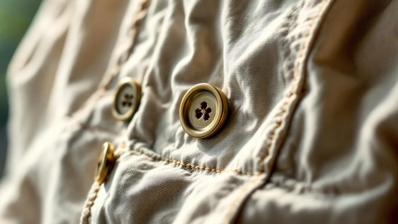 Perché i bottoni si staccano sempre nonostante il filo doppio