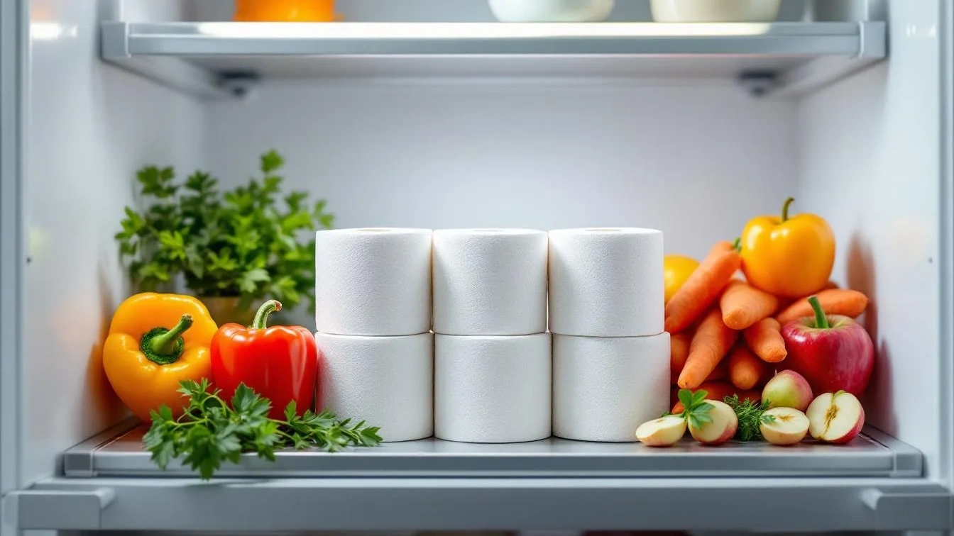 Un esperto rivela perché mettere carta assorbente in frigo ti cambierà la vita